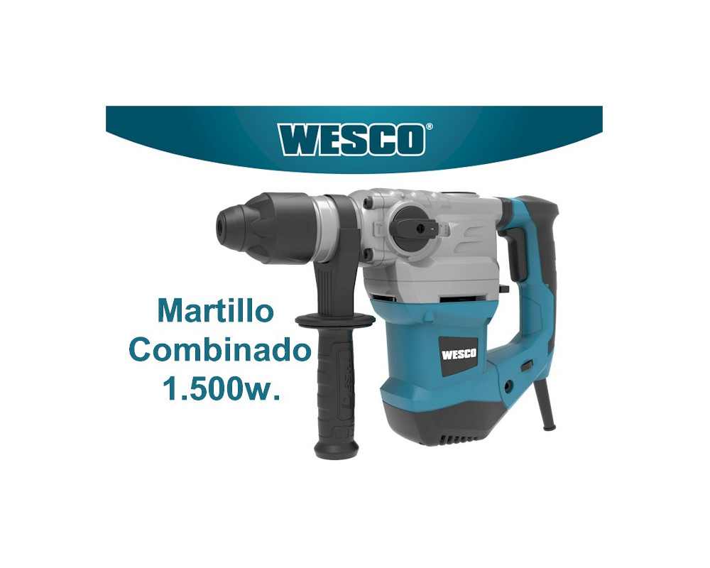 MARTILLO COMBINADO PERCUTOR 1500W SDS-PLUS 5,73KG. (WESCO)